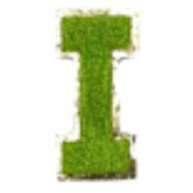 Columbia Green Letter Sticker