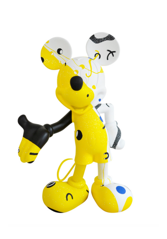 Mickey Cosmic Jaune Par Thomas Dariel