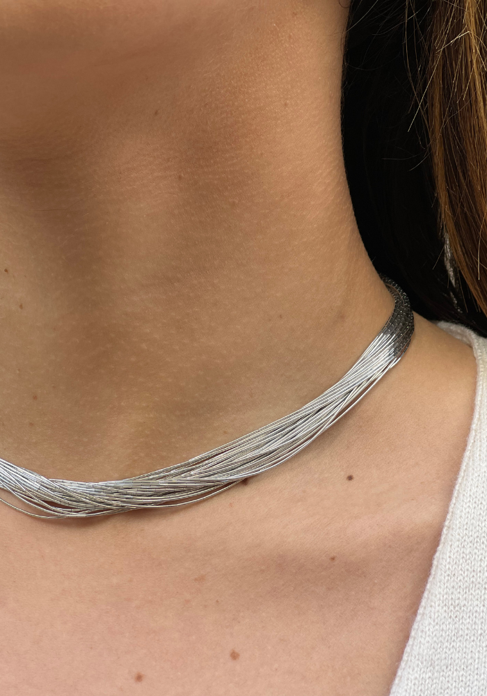 Collier Multi Chaine En Argent - Sélectionné par Blush