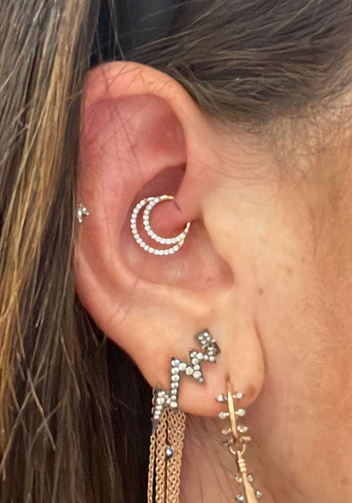 Piercing 2 Lines Hoop