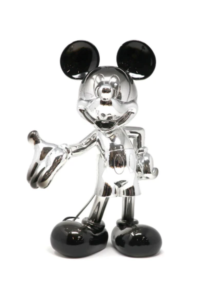 Mickey Welcome Dégradé Argent Et Noir