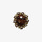Broche Pierre Ovale Marron