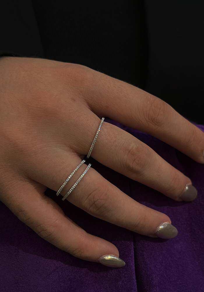 Bague Cosmos En Or Jaune 14k Et Diamants Blancs - BLush Selection