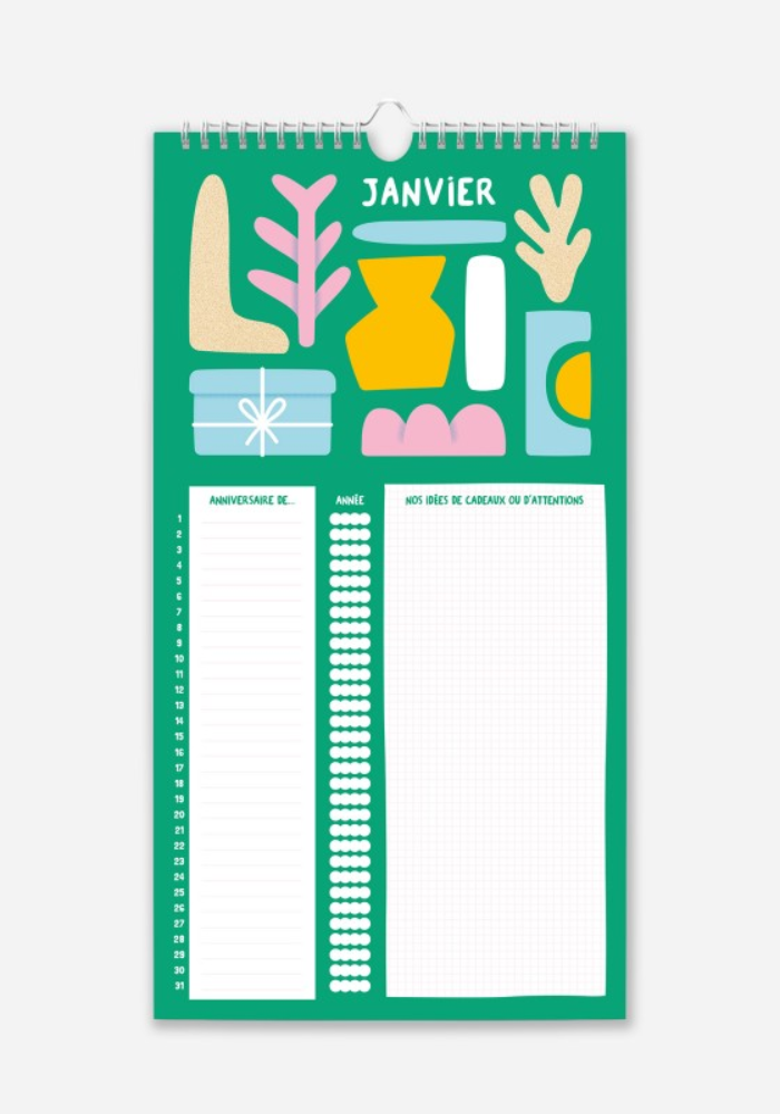 Calendrier On Fête Qui Quoi Quand Beige - Minus
