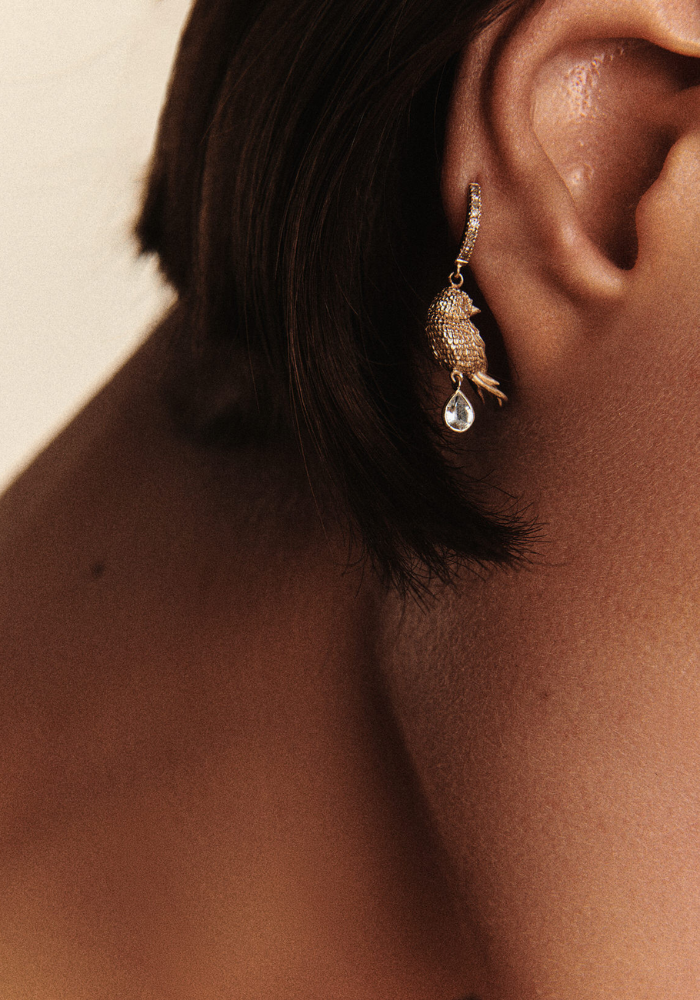 Boucle D'Oreille Palerme Bird - Pascale Monvoisin