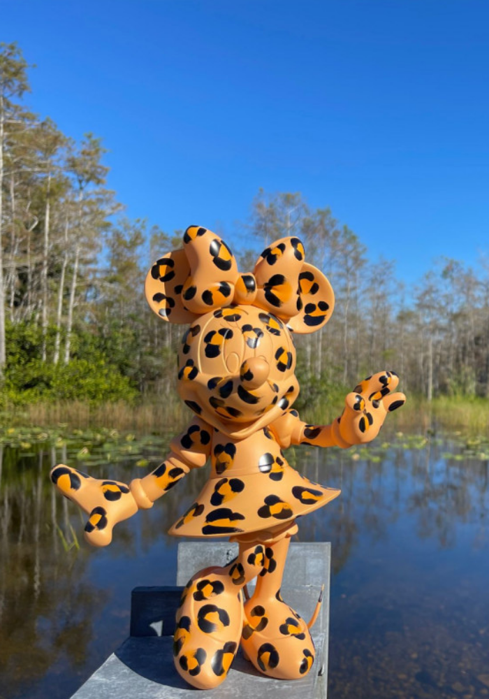 Minnie Welcome Léopard Mat