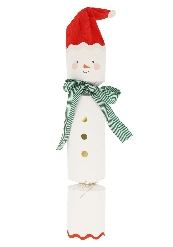 6 Crackers Bonhommes De Neige - Meri Meri