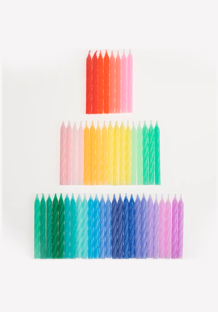 Boite De 50 Bougies Multicolores - Meri Meri