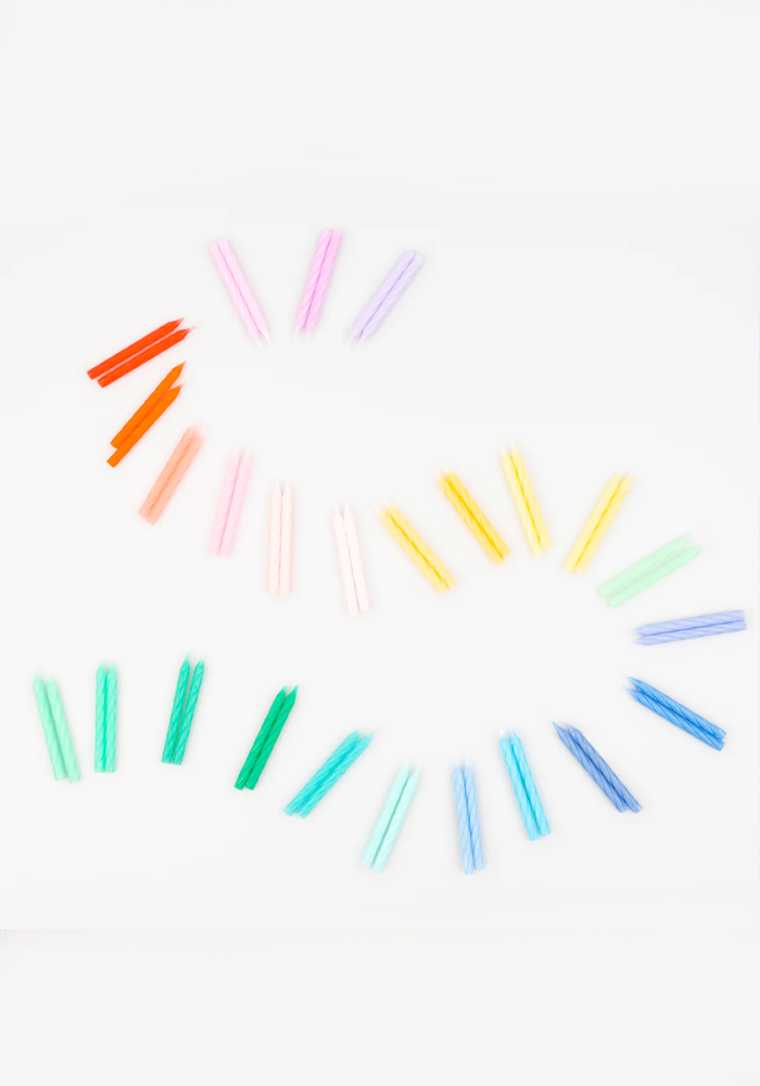 Boite De 50 Bougies Multicolores - Meri Meri