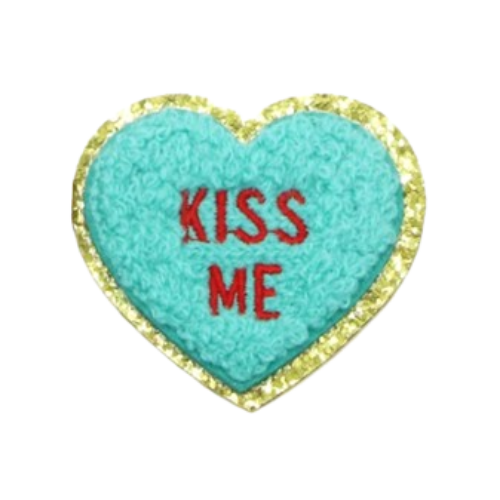 Patch Thermocollant Coeur À Message Kiss Me - MB Columbia