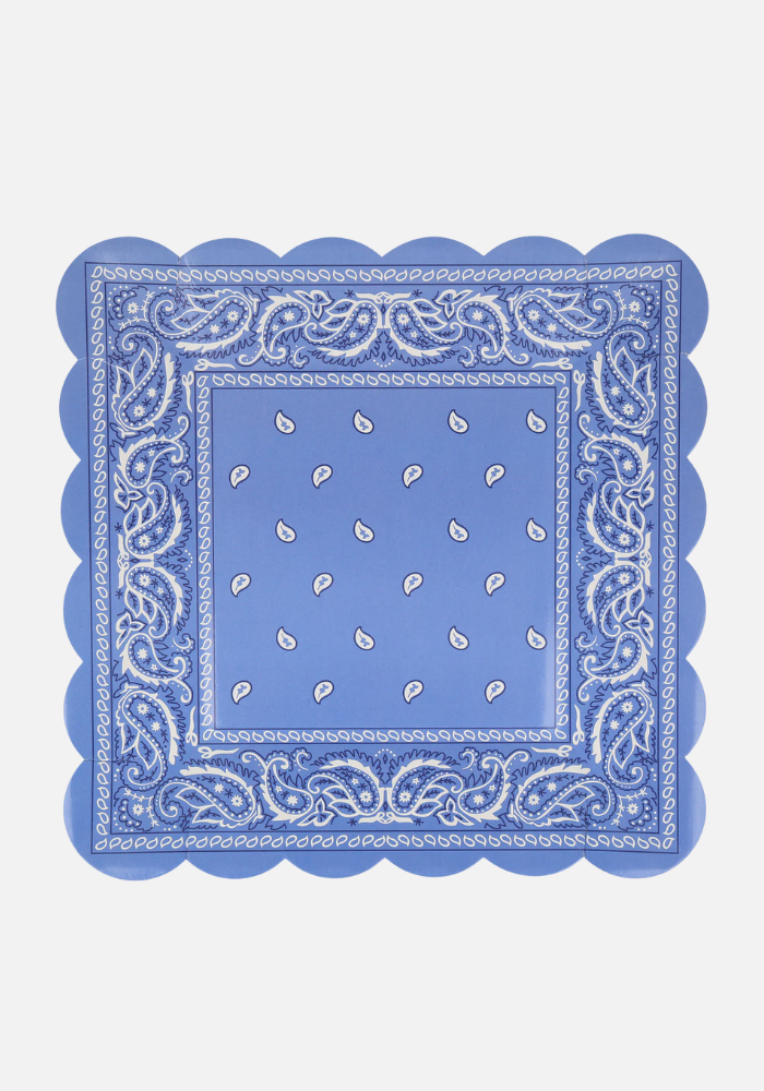 Lot de 8 Assiettes Carrés Bandana - Meri Meri