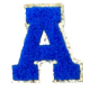 Sticker Columbia Lettre Bleue Roi