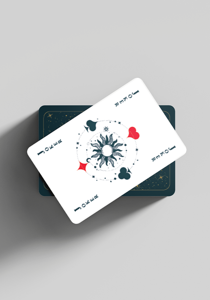Jeu De 54 Cartes Motifs Cosmiques - Blush