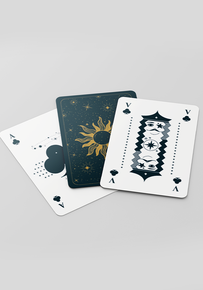 Jeu De 54 Cartes Motifs Cosmiques - Blush