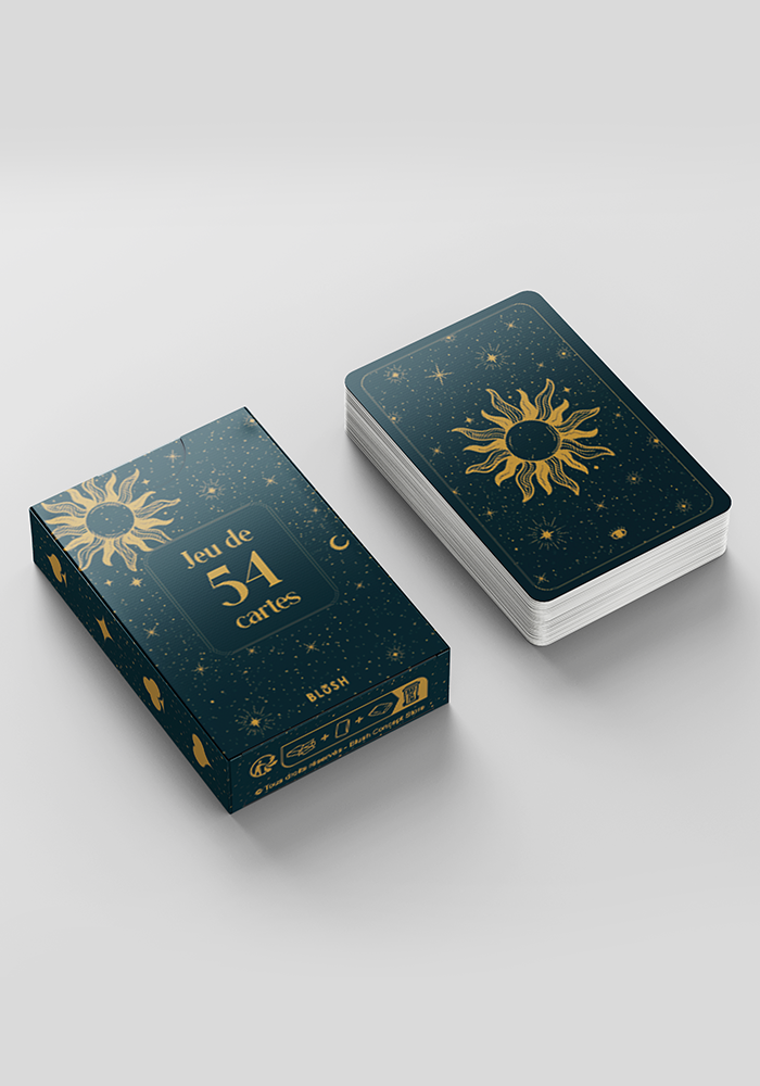 Jeu De 54 Cartes Motifs Cosmiques - Blush