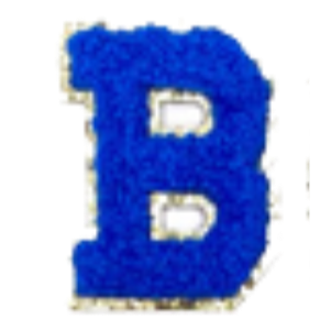 Sticker Columbia Lettre Bleue Roi