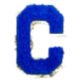Sticker Columbia Lettre Bleue Roi