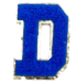 Sticker Columbia Lettre Bleue Roi
