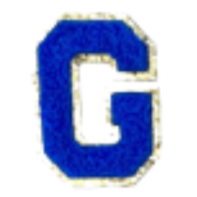 Sticker Columbia Lettre Bleue Roi