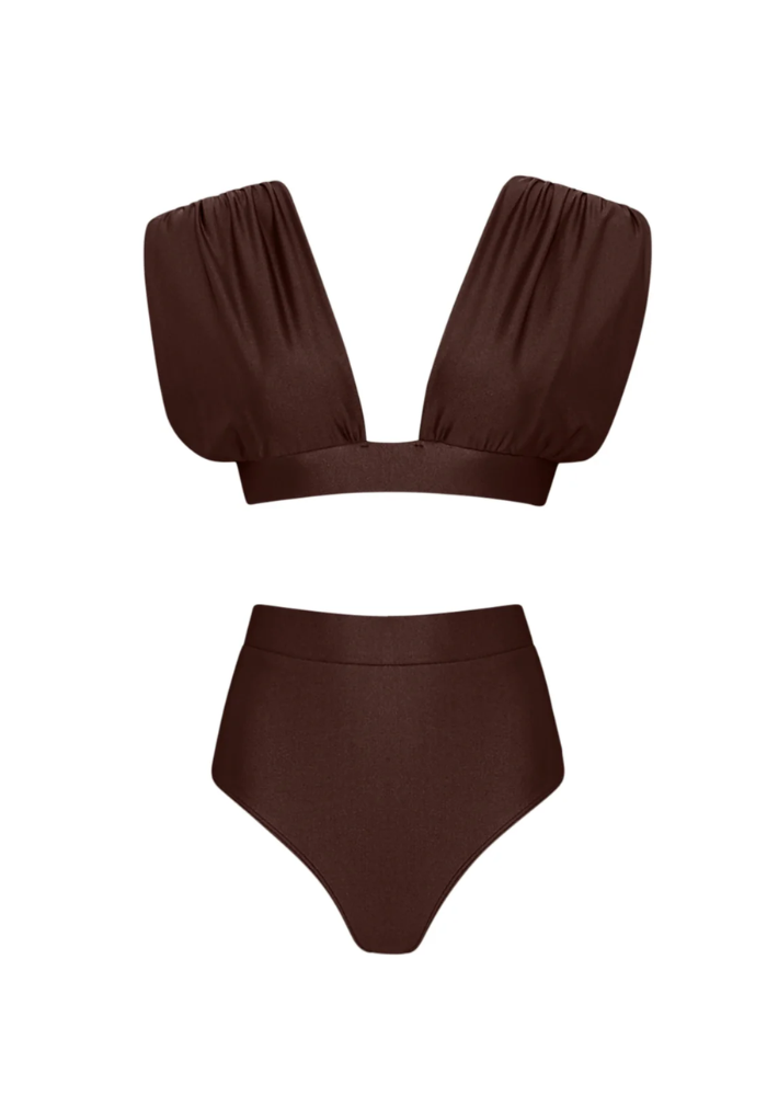 Monceau Two-Piece Chocolate Swimsuit