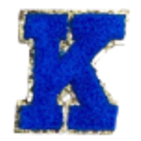 Sticker Columbia Lettre Bleue Roi