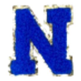 Sticker Columbia Lettre Bleue Roi