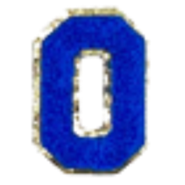 Sticker Columbia Lettre Bleue Roi