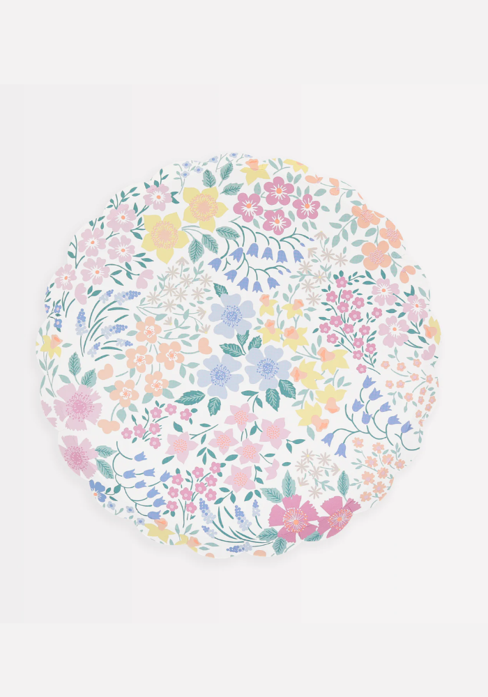 Lot de 8 Grandes Assiettes En Papier Jardin Du Cottage