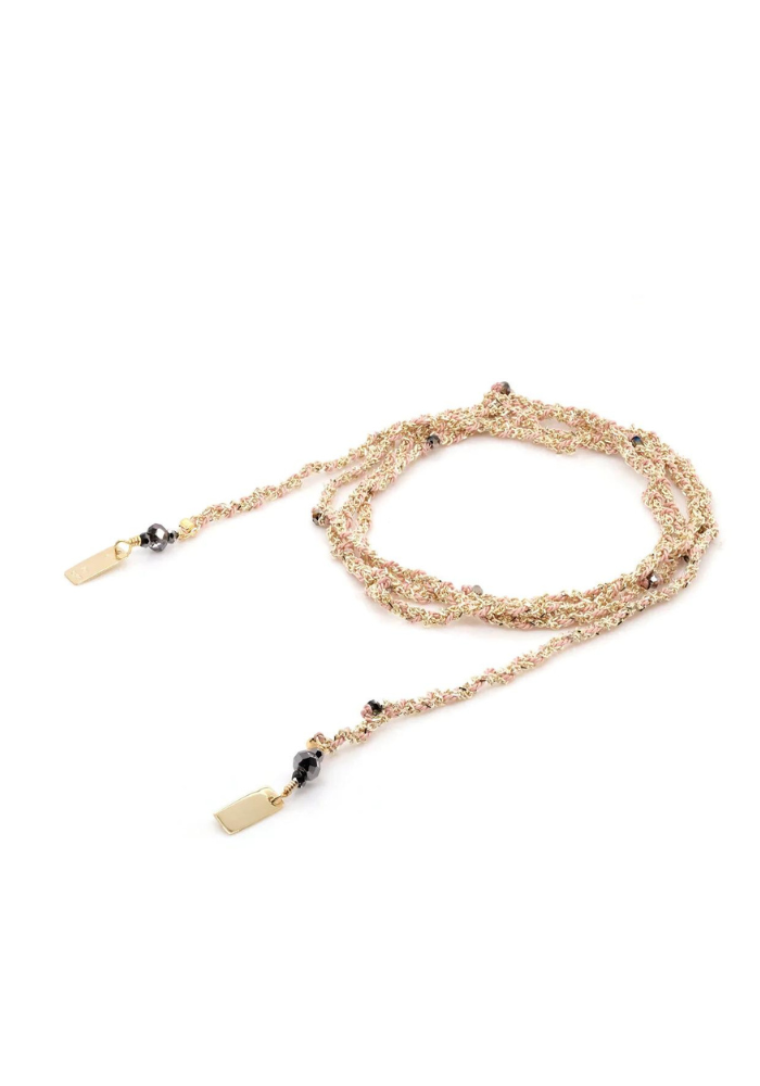 Bracelet N°182 Doré Et Nude - Marie-Laure Chamorel