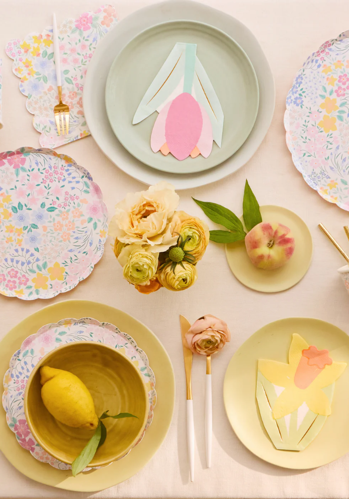 Lot de 8 Grandes Assiettes En Papier Jardin Du Cottage