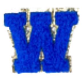 Sticker Columbia Lettre Bleue Roi