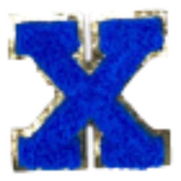 Sticker Columbia Lettre Bleue Roi
