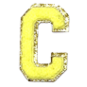 Columbia Yellow Letter Sticker