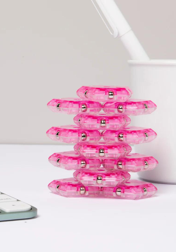 Jeu Magnétique Sphère De Géode Rose - Blush Sélection Jeux