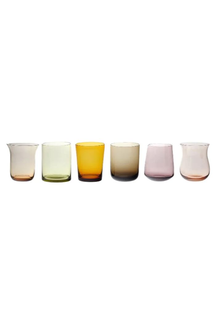Set De 6 Verres A Liqueur Ambre et Rose - Blush Sélection Décoration