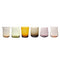 Set de 6 Copas de Licor Ámbar y Rosa