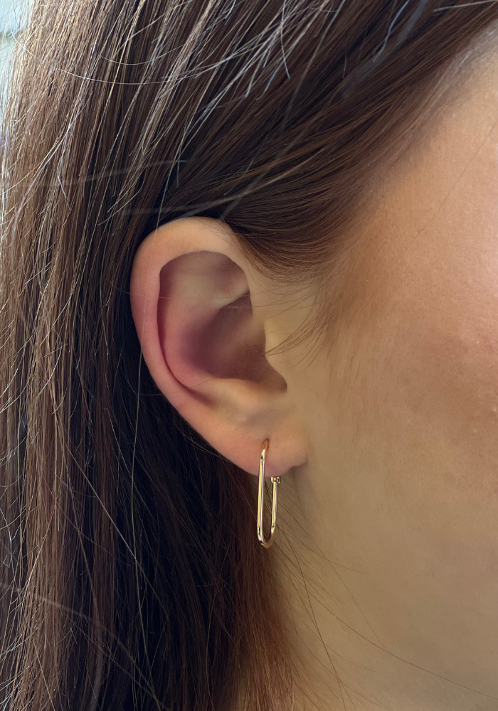 Boucle D'Oreille Equality Hoop En Or Rose - Kismet