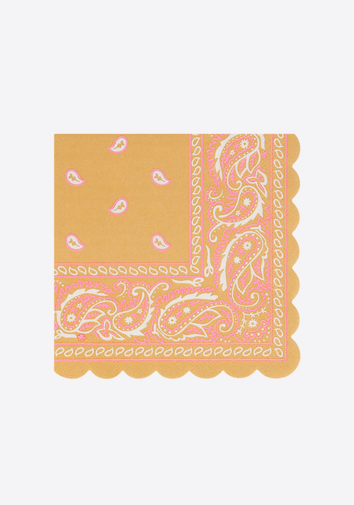 Lot de 16 Serviettes En Papier Bandana - Meri Meri