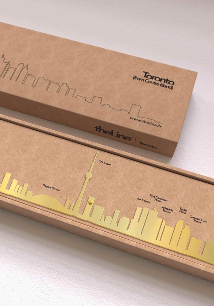 Skyline Toronto 50 cm Gold - The Line