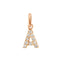 Pendentif Lucky Lettre A Or Rose
