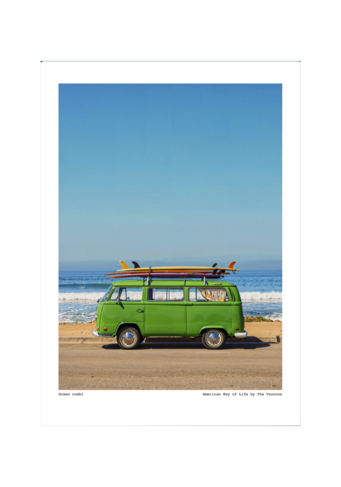 Affiche AWOL 004 - Green Combi 30x40