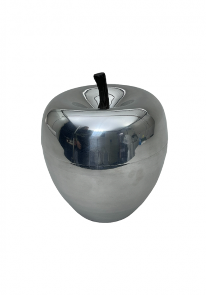 Seau À Glaçons Pomme Grand Modèle Silver - Bazar De Luxe