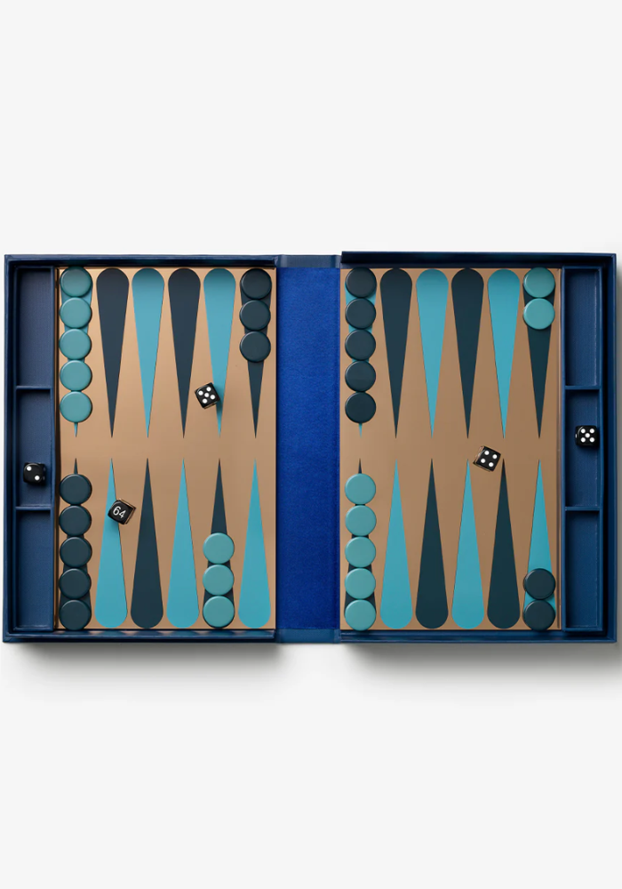 Art Of Backgammon Mirror Bleu - Printworks