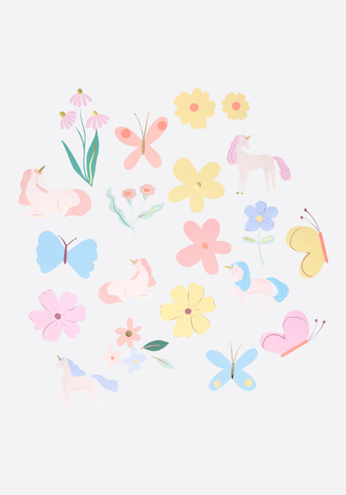 Assortiment De 25 Stickers Licorne - Meri Meri
