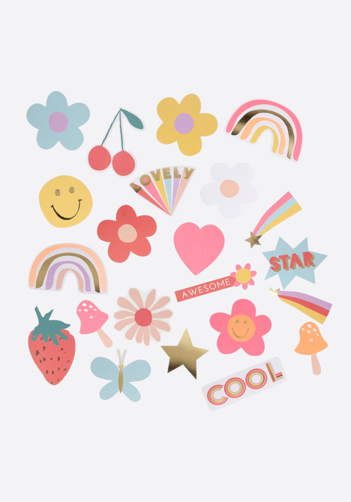 Assortiment De 25 Stickers Rigolos - Meri Meri