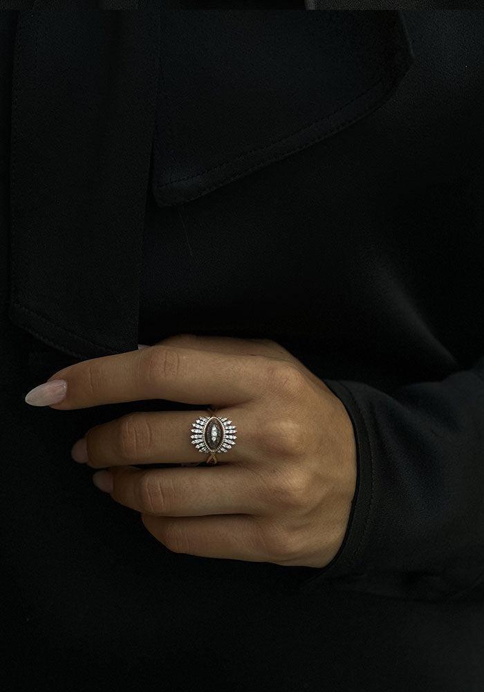 Bague Oeil Nadia Diamants Blancs - Kismet By Milka