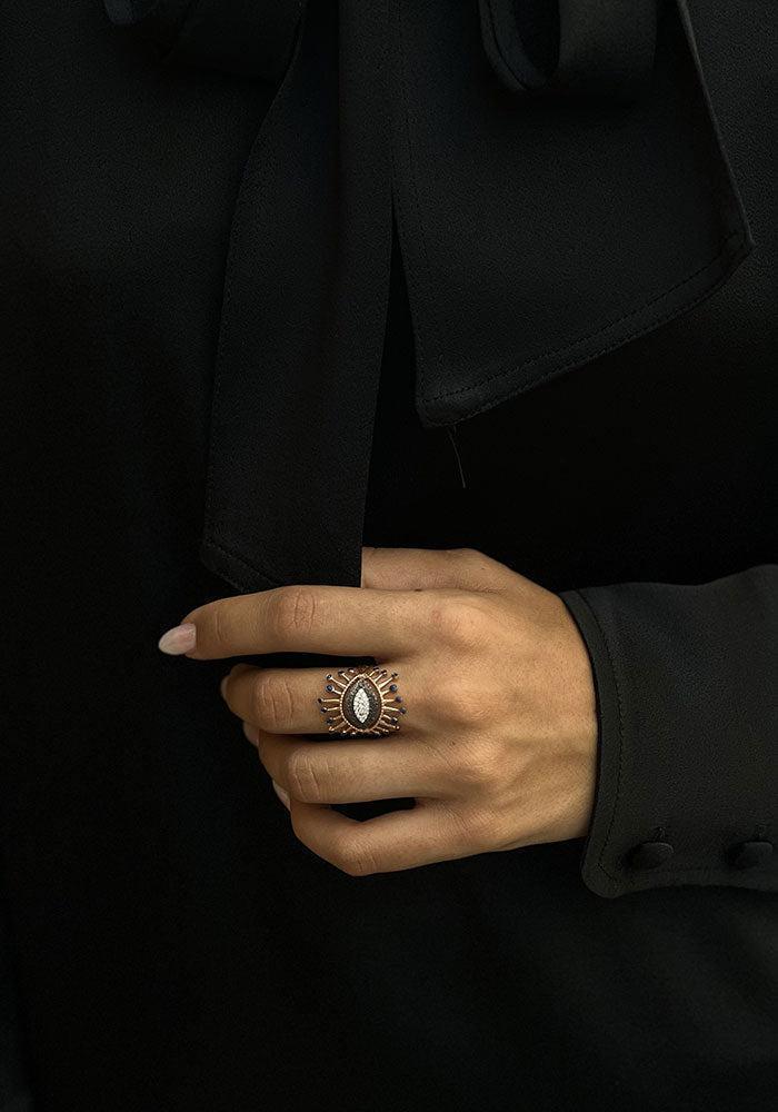 Bague Oeil 10th Eternal Vision En Saphir - Kismet By Milka