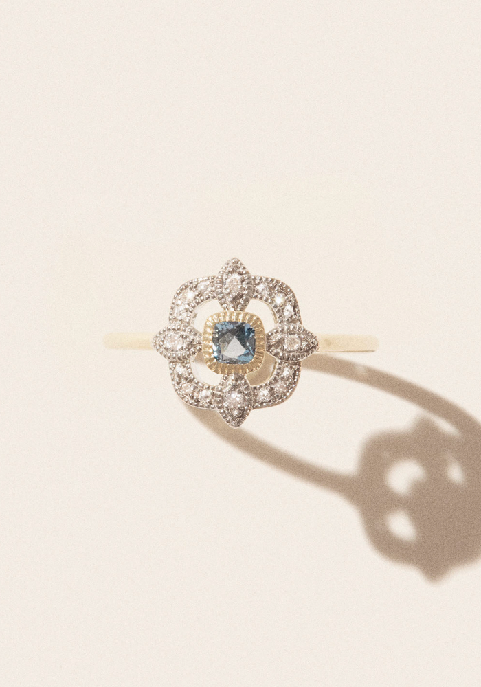 Bague Bettina London Blue Topaz - Pascale Monvoisin