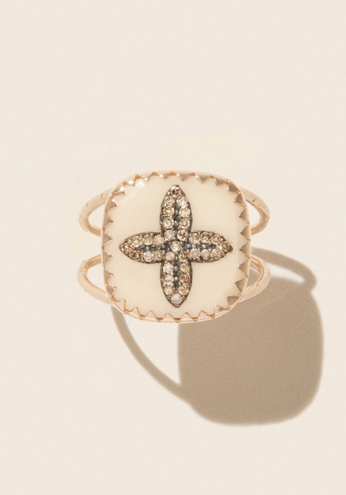 Bague Bowie N 2 Blanc Diamant