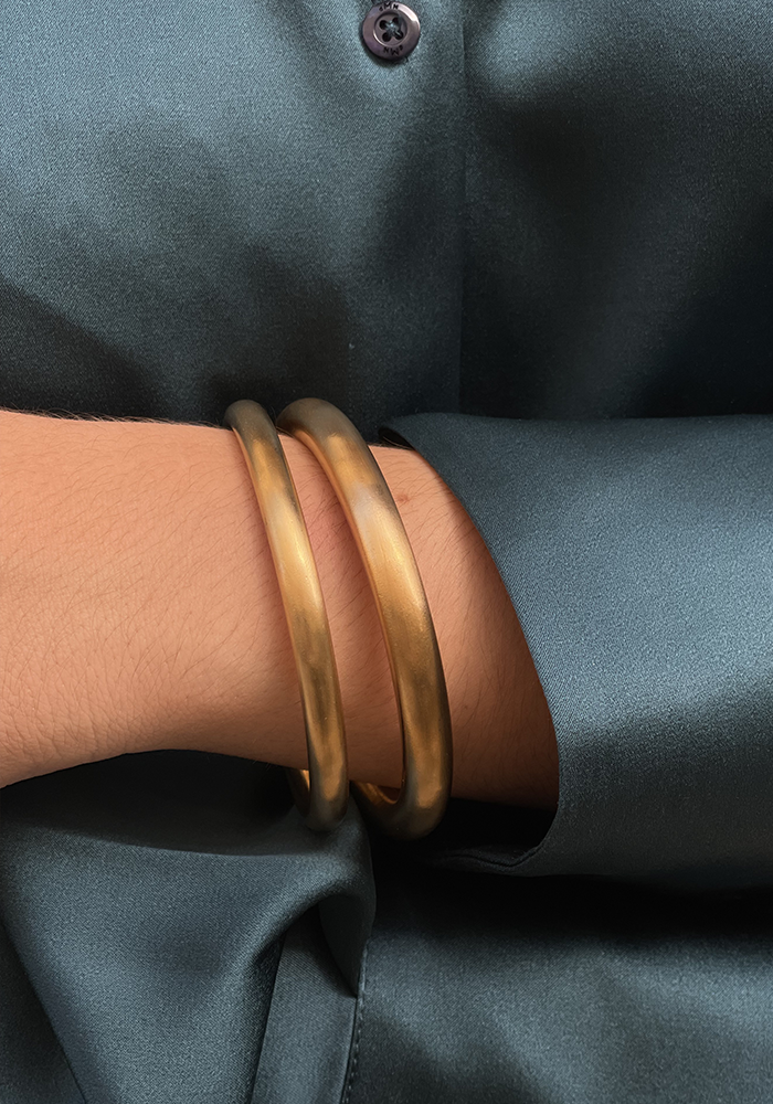 Jonc Métal Doré Épais - Blush Sélection Bijoux